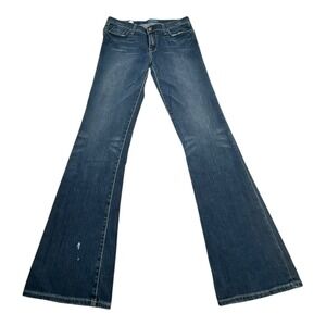 Delias Jeans Womens Size 13 Bell Bottom Flare‎ Embroidered Skull Butterfly Denim